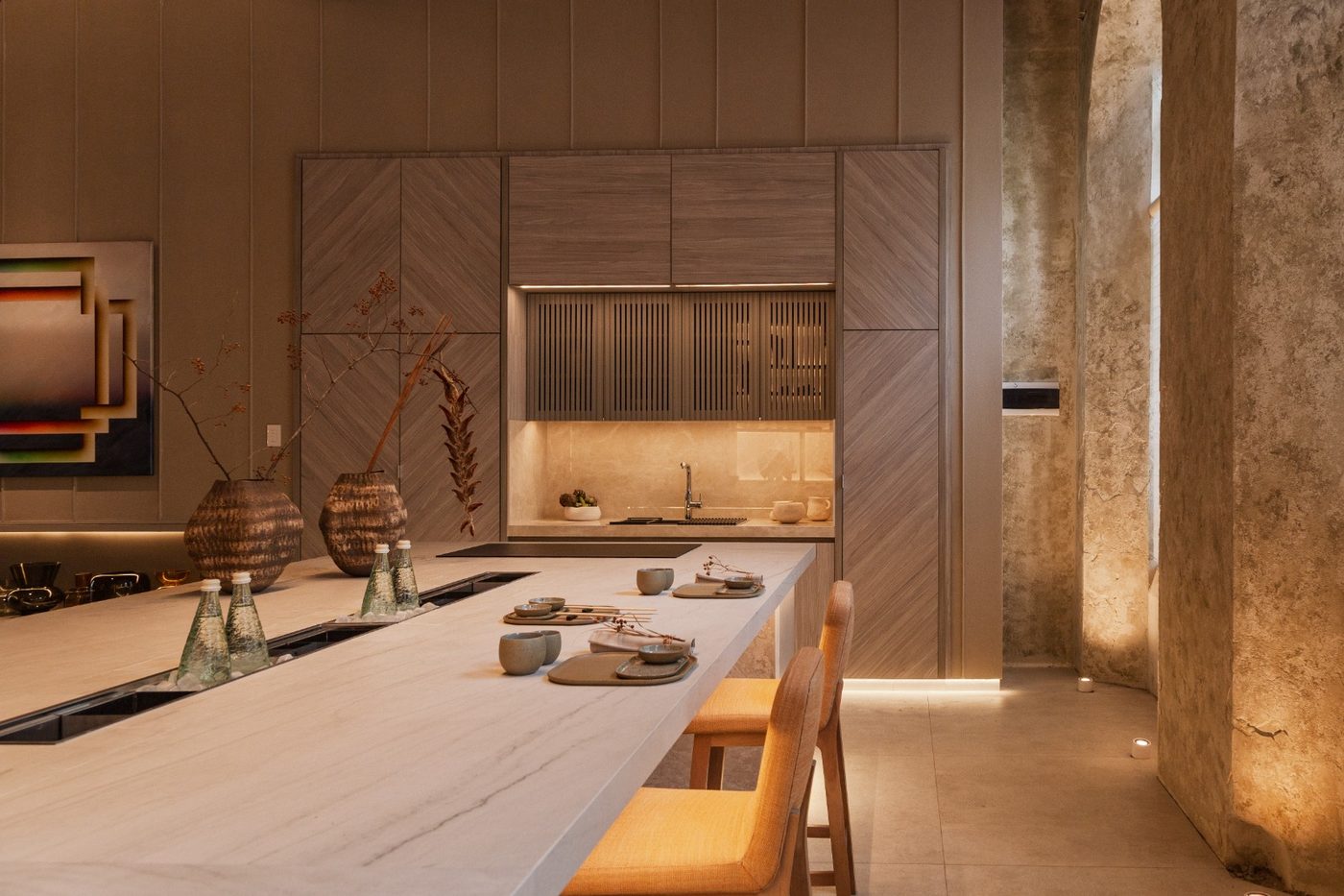 Cocina completa del stand de Casa FOA